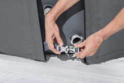 Bestway Lay-Z Spa Isolerende Beschermhoes - Ø 170 Cm -Oase Velda Winkel 1267 1900 thermal cover vastklikken resultaat