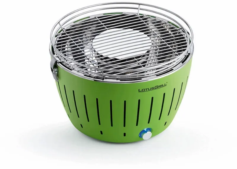 LotusGrill Classic Houtskoolbarbecue - Groen 4 LotusGrill Classic Houtskoolbarbecue - Groen - Afbeelding 2