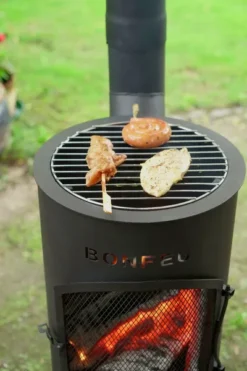 Bonfeu BonGiano LP Tuinhaard - Zwart -Oase Velda Winkel 3002 15 ambiance