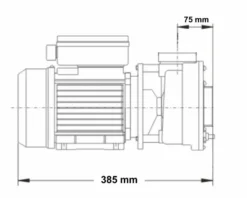 LX LP250 Spa Massagepomp 2,5 PK - 1 Speed -Oase Velda Winkel 3765.2 1