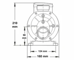 LX TDA75 Spa Circulatiepomp 0,75 PK -Oase Velda Winkel 3769.3