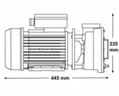 LX WP250 Spa Massagepomp 2,5 PK - 2 Speed -Oase Velda Winkel 3770.22