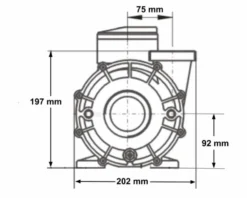 LX WP250 Spa Massagepomp 2,5 PK - 2 Speed -Oase Velda Winkel 3770.3 1