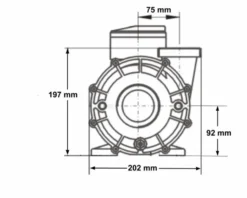 LX WP300 Spa Massagepomp 3 PK - 2 Speed -Oase Velda Winkel 3771.3 1