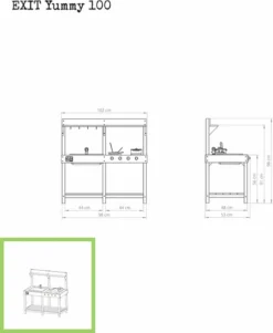 EXIT TOYS EXIT Yummy 100 Houten Speelkeuken Buiten 13 EXIT TOYS EXIT Yummy 100 Houten Speelkeuken Buiten -Oase Velda Winkel 51.10.10.00 3