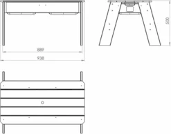 EXIT TOYS EXIT Aksent Zand- En Watertafel Met Parasol En Tuingereedschap -Oase Velda Winkel 52.05.05.45 1