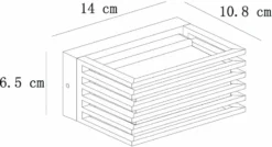 Lucide Malta Led Wandlamp - Zwart -Oase Velda Winkel 651 1200 15800 05 30 technical drawing