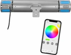 Eurom Heat And Beat Terrasverwarmer - Grijs -Oase Velda Winkel 8713415334586 eurom heat and beat grey 11