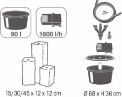 Ubbink AcquaArte Taranto Waterornament -Oase Velda Winkel 900 1127 8711465083041 3
