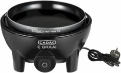 CADAC E-Braai Elektrische Barbecue - Zwart -Oase Velda Winkel 900 1421 5840 20 04 e braai 40 chef pan