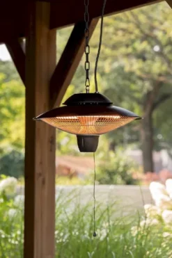 Sunred Heater Barcelona Hanging 1500 Terrasverwarmer -Oase Velda Winkel 900 600 bar 1500h lifestyle 03 large