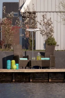 Sunred Heater Royal Diamond Standing 2000 Terrasverwarmer - Grijs -Oase Velda Winkel 900 600 rd silver 2000s lifestyle 03