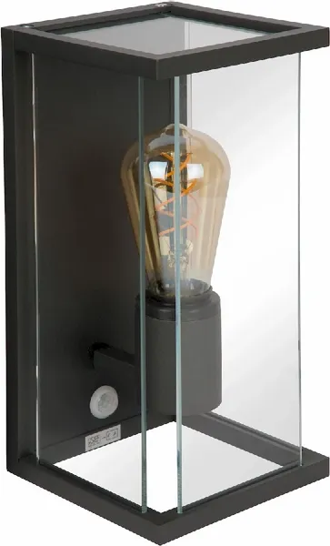 Lucide Claire E27 Wandlamp Met Sensor - Antraciet 4 Lucide Claire E27 Wandlamp Met Sensor - Antraciet - Afbeelding 2