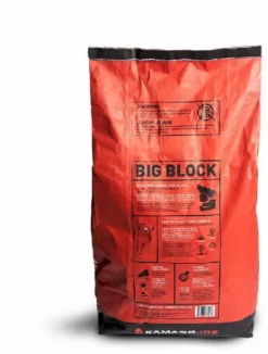 Kamado Joe Big Block Houtskool 9 Kg -Oase Velda Winkel 900 681 900 716 big block charcoal bag back