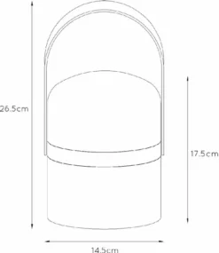 Lucide Joe Led Tafellamp - Wit 28 Lucide Joe Led Tafellamp - Wit -Oase Velda Winkel 900 780 06800 03 31 technical drawing