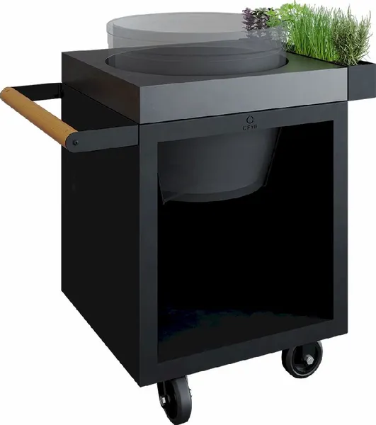 OFYR Kamado Table 65 PRO BBQ Tafel - Black - Concrete - BGE 3 OFYR Kamado Table 65 PRO BBQ Tafel - Black - Concrete - BGE