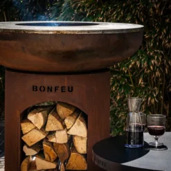 Bonfeu BonBiza Open Vuurschaal Bbq - Corten -Oase Velda Winkel bonfeu mosselen 2