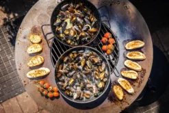 Bonfeu BonBiza Open Vuurschaal Bbq - Zwart -Oase Velda Winkel bonfeu mosselen 35