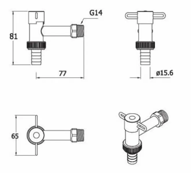 Caprea Buitenkraan TREND - RVS 4 Caprea Buitenkraan TREND - RVS - Afbeelding 2
