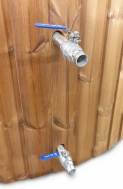 Houtgestookte Hottub Met Filteraansluiting - 4-6 Personen - Grijs -Oase Velda Winkel connenctions of filtration 1 1