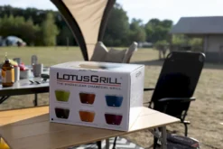 LotusGrill Classic Houtskoolbarbecue - Zwart -Oase Velda Winkel doos lotusgrill 2