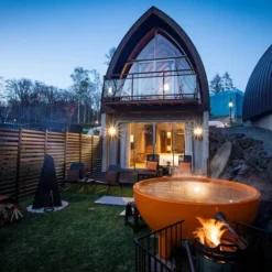 Weltevree Dutchtub Original Houtgestookte Hottub - 4 Personen - Groen -Oase Velda Winkel dutchtub original garden 2