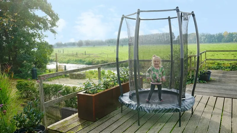 EXIT TOYS Exit Tiggy Junior 140 Cm Trampoline Met Net - Zwart/grijs 8 EXIT TOYS Exit Tiggy Junior 140 Cm Trampoline Met Net - Zwart/grijs - Afbeelding 6