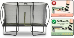 EXIT TOYS Exit Silhouette Trampoline Met Net - 366 X 244 Cm - Zwart -Oase Velda Winkel exit 12 93 82 00 int 4 resultaat