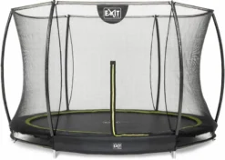 EXIT TOYS Exit Silhouette InGround Trampoline Met Net - Ø 305 Cm - Zwart
