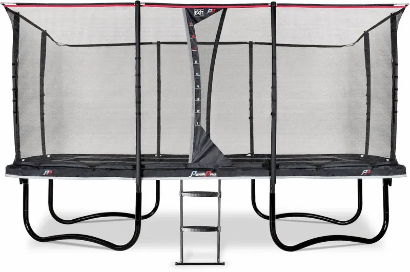 EXIT TOYS Exit PeakPro Trampoline Met Net En Ladder - 458 X 275 Cm - Zwart