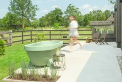 Gardentub Tuinbad - Wit -Oase Velda Winkel gt lime green model loopt resultaat 2