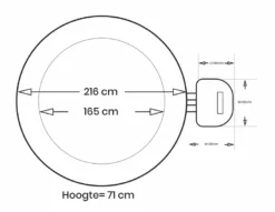 Intex Pure Spa Bubble Therapy Opblaasbare Spa - 6 Persoons -Oase Velda Winkel intex bubbletherapy 6persoons afmetingen