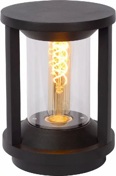 Lucide Cadix E27 Sokkellamp - 22 Cm - Zwart - Afbeelding 3