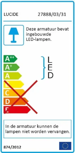 Lucide Justin Led Tafellamp - Wit -Oase Velda Winkel lucide justin led tafellamp wit 6