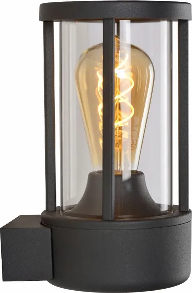 Lucide Lori E27 Sensor Wandlamp - Antraciet - Afbeelding 3