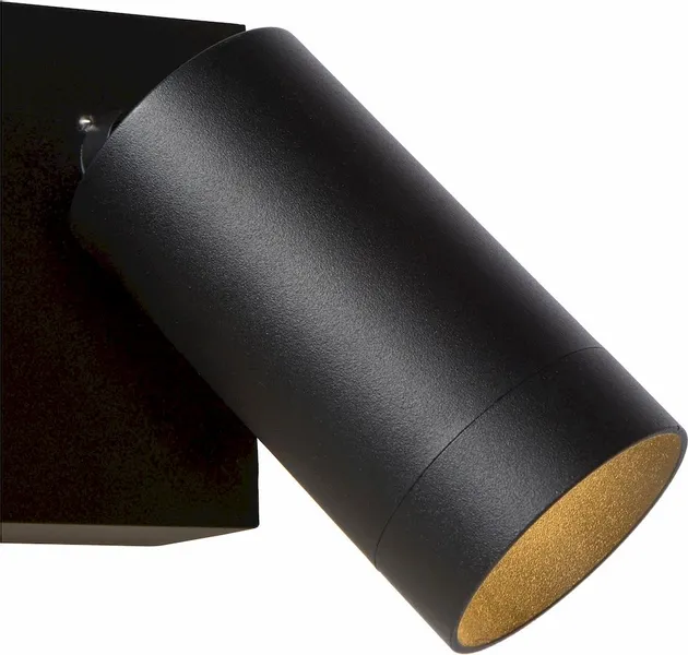 Lucide Taylor GU10 Sensor Wandspot - 2 Spots - Zwart - Afbeelding 4