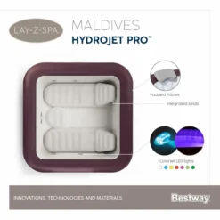 Bestway Lay-Z Spa Maldives HydroJet Pro Opblaasbare Spa - 7 Persoons -Oase Velda Winkel maldives spa