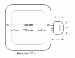 NetSpa Aspen Opblaasbare Spa - 4 Persoons -Oase Velda Winkel netspa aspen afmetingen