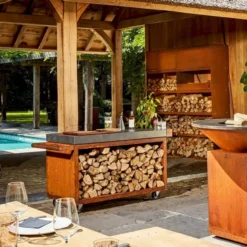 OFYR Mise En Place Table 135 PRO Corten - Ceramic Dark Grey -Oase Velda Winkel ofyr mise en place table 135 pro corten ceramic dark grey 1 1