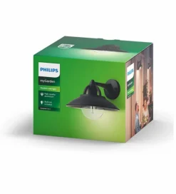 Philips MyGarden Cormorant E27 Wandlamp - Zwart -Oase Velda Winkel philips cormorant verpakking