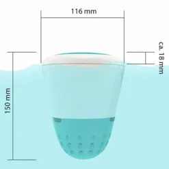 Ondilo ICO Smart Zwembadtester -Oase Velda Winkel poolthermometer unter abdeckung