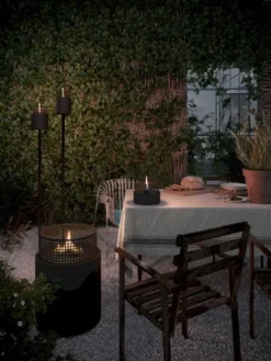 Tenderflame Signal Hill 12 Pole Tafelhaard - Zwart -Oase Velda Winkel signal hill 12 metal pole 1 op maat 2