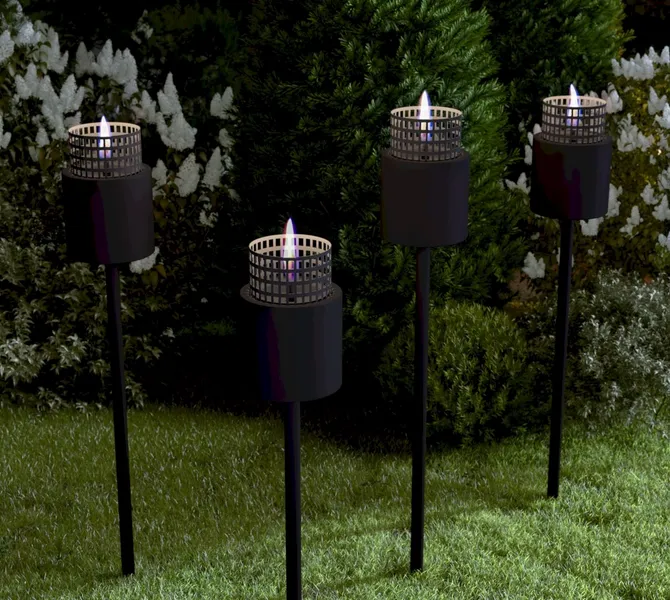 Tenderflame Signal Hill 12 Pole Tafelhaard - Zwart - Afbeelding 2