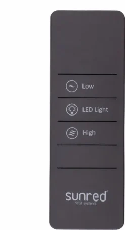 Sunred Heater Artix Hanging 1800 Terrasverwarmer - Grijs -Oase Velda Winkel sunred heater artix hanging grey 1800 terrasverwarmer 4