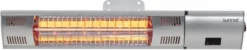 Sunred Heater Royal Diamond Wall 2000 Terrasverwarmer - Grijs -Oase Velda Winkel sunred heater royal diamond silver wall 2000 terrasverwarmer 3