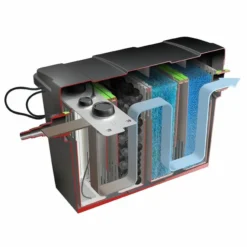 Velda Giant Biofill XL Doorstroomfilter (incl. UVC) -Oase Velda Winkel velda giant biofill xl doorstroomfilter doorsnede 1
