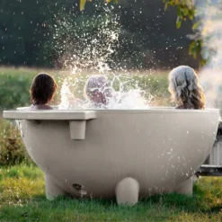 Weltevree Dutchtub Original Houtgestookte Hottub - 4 Personen - Grijs 15 Weltevree Dutchtub Original Houtgestookte Hottub - 4 Personen - Grijs -Oase Velda Winkel weltevree dutchtub pebblegrey splash 1