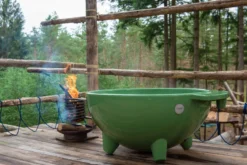 Weltevree Dutchtub Original Houtgestookte Hottub - 4 Personen - Groen -Oase Velda Winkel weltevree dutchtub original olive green medium 2
